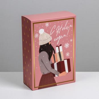 Коробка складная «Новогодняя», 16 × 23 × 7.5 см 6941013